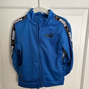 Puma Royal Blue Jacket with Logo Stripes